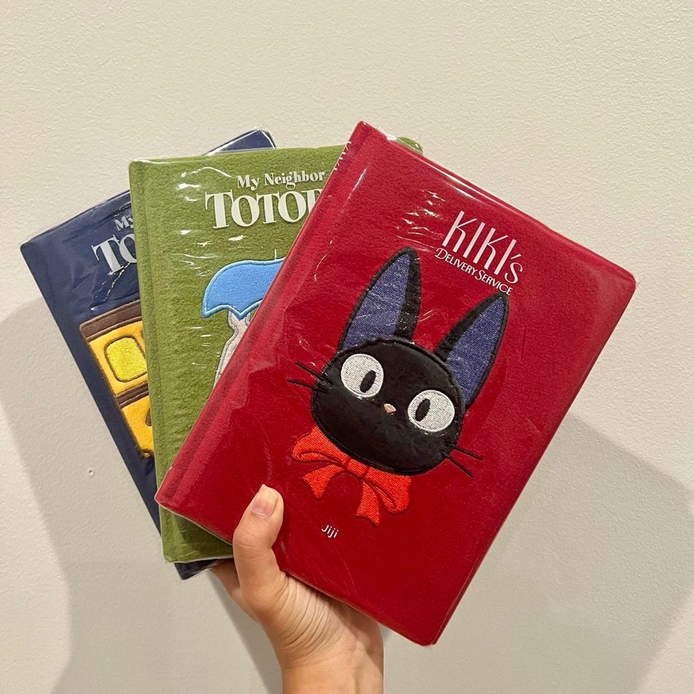 My Neighbor Totoro, Kiki’s Delivery Service Notebooks with Fuzzy Cover Cat Bus